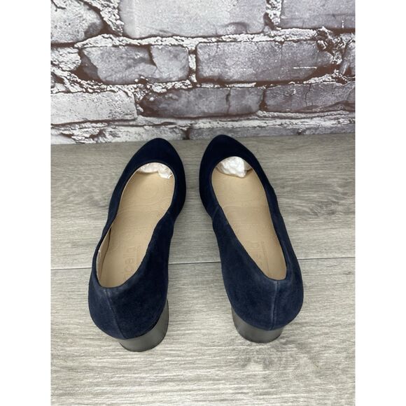 Modabella Navy Blue Suede Leather Round Toe Dress Heels Women’s Sz 38EU/7.5M US - Picture 6 of 16